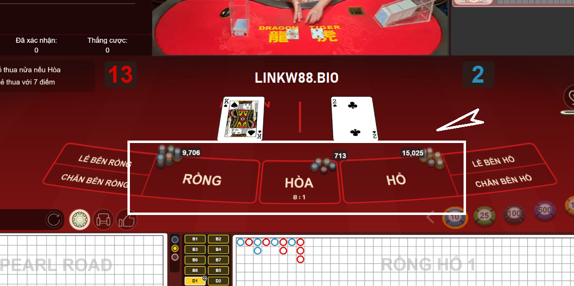 Bàn đặt cược rồng hổ W88 Bàn đặt cược rồng hổ W88